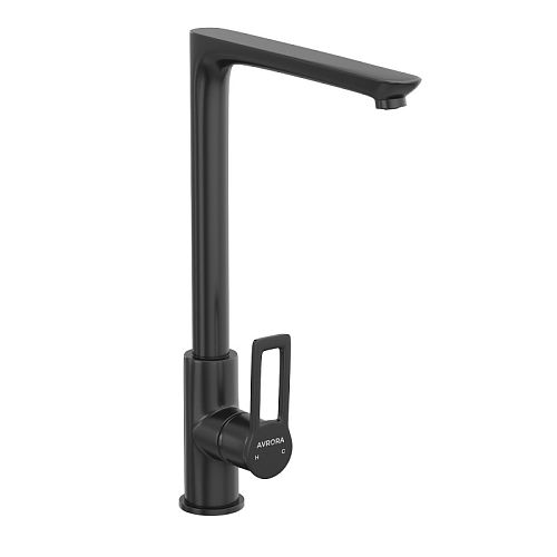 Смеситель для кухни Avrora Elite AV3221 черный матовый