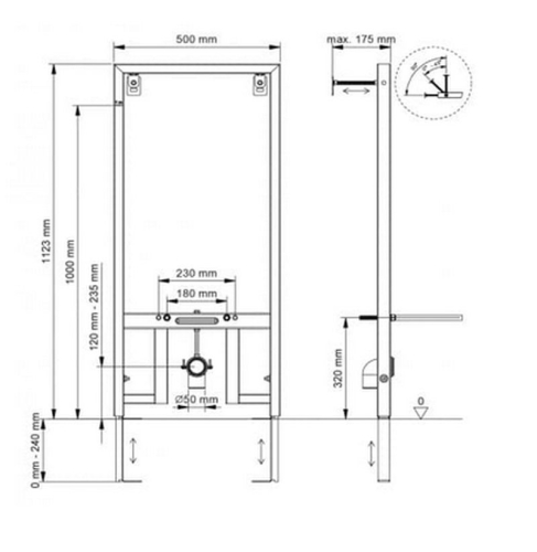 NOVUM Berges Wasserhaus инсталляция для биде фото 2