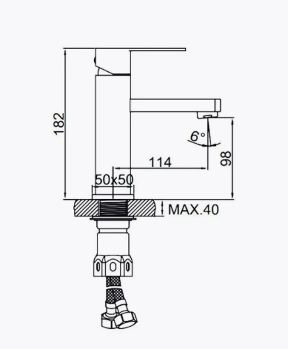Смеситель на умывальник Ledeme L71033 фото 3