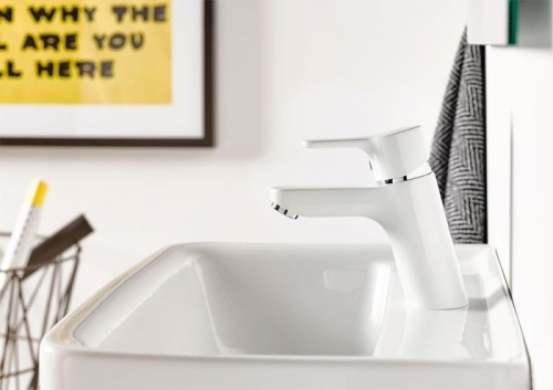 Смеситель для умывальника Kludi PURE&EASY белый фото 2