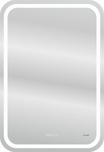 Зеркало с антизапотеванием и часами Cersanit Design Pro 050 55*80, 80*55