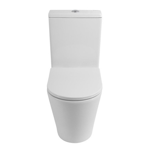 Унитаз напольный безободковый Belbagno FLAY-R, сиденье микролифт фото 5