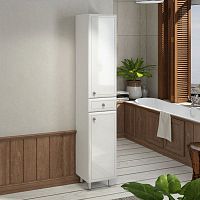 Шкаф-колонна Comforty Сочи-35 белый глянец