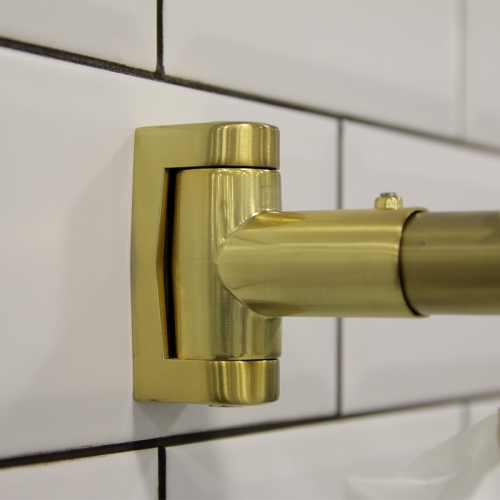 Карниз для шторки на ванну Vannesa Алари хром, бронза, золото