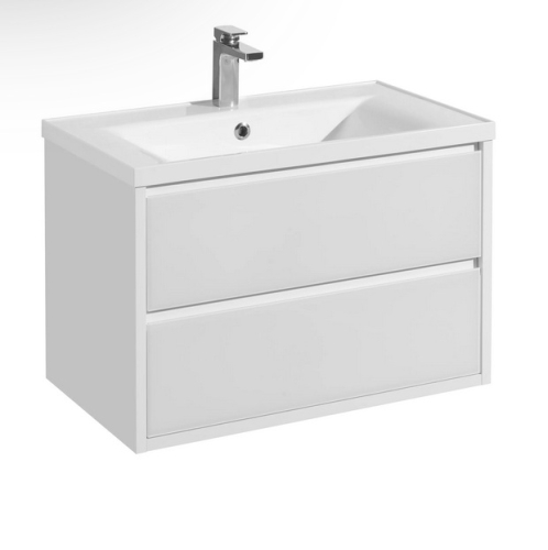 Тумба с умывальником Aquaton Римини 60, 80, 100 Белый Глянцевый