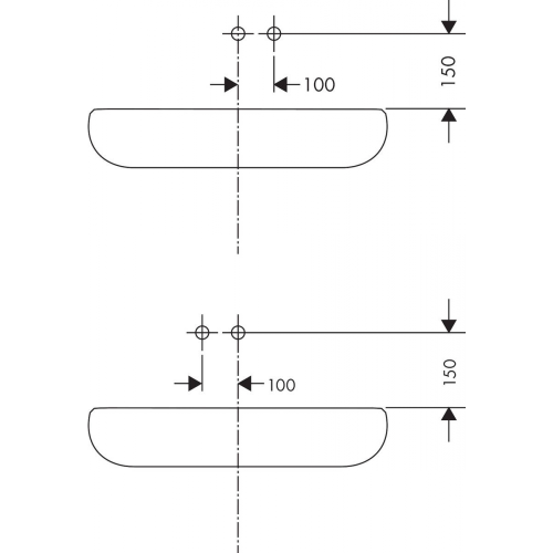 Смеситель со стены (внешняя часть) для раковины Hansgrohe Logis 71220000, хром фото 5
