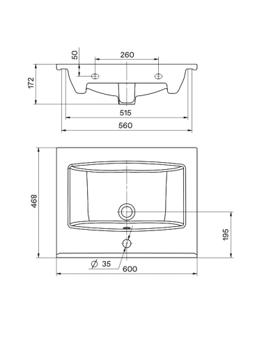 Тумба с раковиной Акватон Сохо 60, 75, 100 Слэйт/Галька серая фото 8