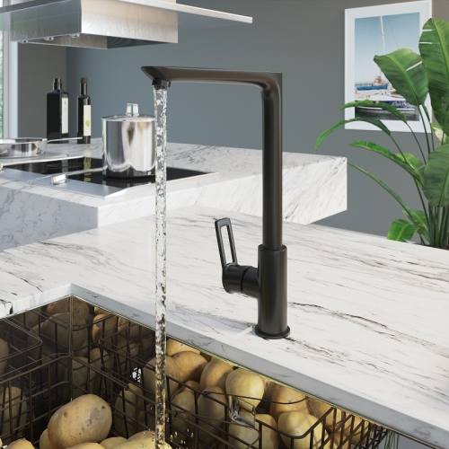 Смеситель для кухни Avrora Elite AV3221 черный матовый фото 3