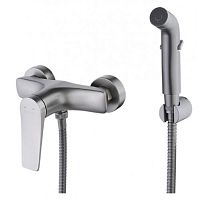 Смеситель с гигиенической лейкой Lemark Bronx LM3718GM графит