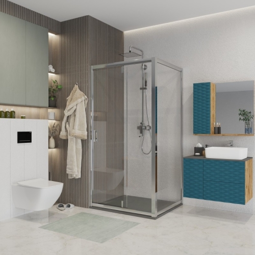 Душевое ограждение Niagara Нова/Nova NG-63-9A-A70 90*70, 90*80, 100*80 стекло прозрачное фото 2