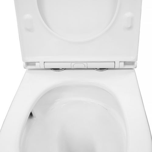 Унитаз напольный безободковый Azario Verona AZ-8301, смыв Торнадо фото 5