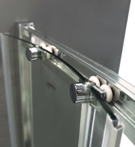 Душевое ограждение Cezares ANIMA A-2 90*90, 100*100 стекло прозрачное, матовое, профиль хром фото 2