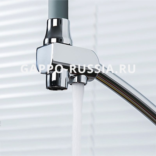 Смеситель для кухни G4398-17 хром-серый фото 3