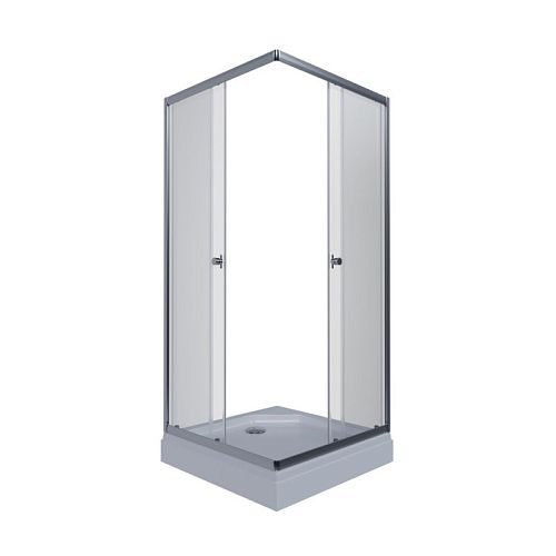 Душевое ограждение Triton Вента-хром 80*80, 90*90, 100*100 низкий поддон, стекло прозрачное