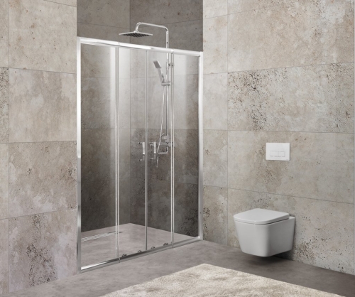 Душевая дверь Bel Bagno UNIQUE-BF-2 150/180, 170/200 стекло прозрачное, Punto
