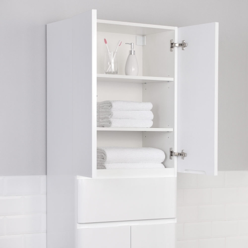 Пенал напольный Итана Roberto 60, белый фото 6