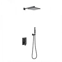 Душевой комплект Berges Nardis 2S 071002, черный матовый