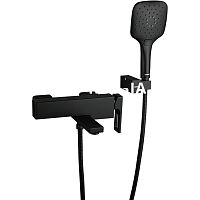 Смеситель для ванны Gappo G17 G3217-6 черный (с лейкой и шлангом)