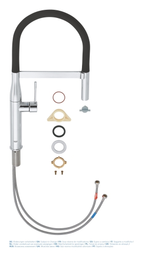 Смеситель для кухни GROHE Essence профессиональный, хром (30294000) фото 3