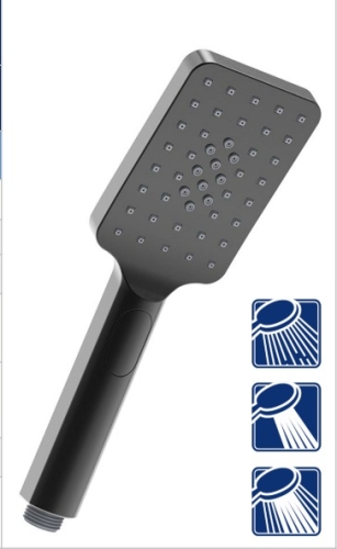 Лейка душевая Lemark LM8123GM, 3-функциональная, графит фото 2