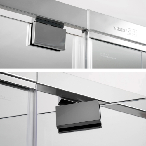 Душевая дверь Wasserkraft Berkel 48P 80, 90, 100, 110, 120 стекло прозрачное фото 4