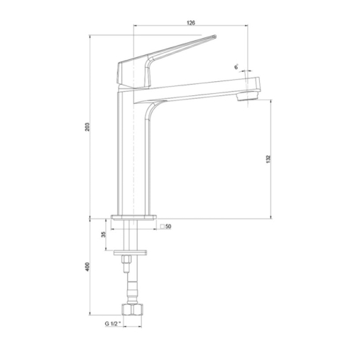 Смеситель средний для раковины Paini Bari RTYO205 черный фото 3