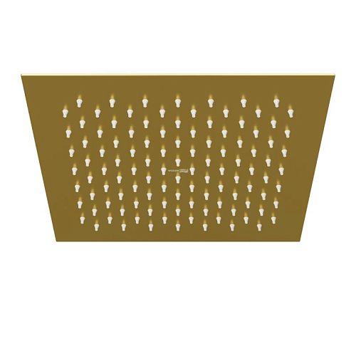 Верхняя душевая лейка Wasserkraft Aisch A198 квадратная матовое золото