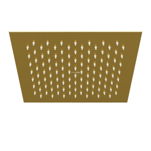 Верхняя душевая лейка Wasserkraft Aisch A198 квадратная матовое золото