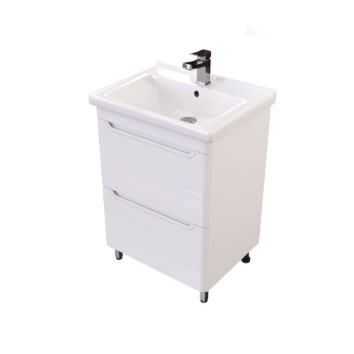 Тумба с раковиной Mirsant Сити 60, 80 напольная белая