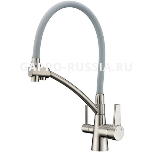 Смеситель для кухни G4398 сатин-серый