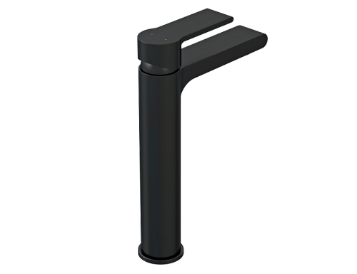 Смеситель для раковины высокий Cersanit Brasko Black 63111 черный матовый фото 3