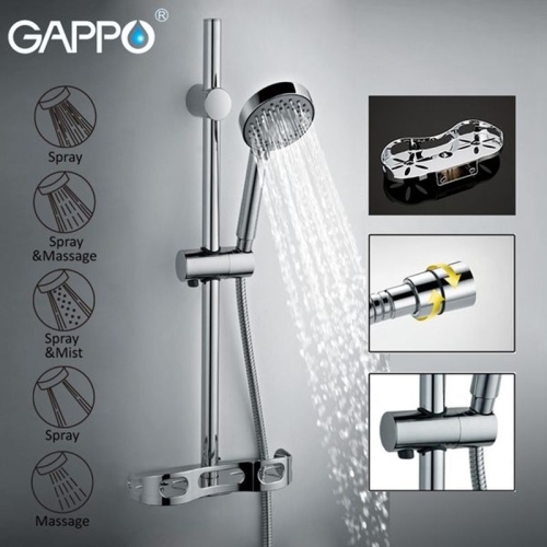 Душевой гарнитур Gappo G8002 фото 3 Душевой гарнитур Gappo G8002 фото 3