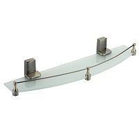 Полка стеклянная с бортиком Wasserkraft Exter K-5244 бронза