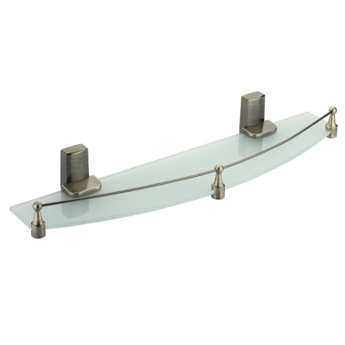 Полка стеклянная с бортиком Wasserkraft Exter K-5244 бронза