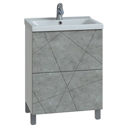 Тумба с раковиной Vigo Geometry 50, 60, 70, 80 бетон