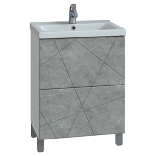 Тумба с раковиной Vigo Geometry 50, 60, 70, 80 бетон