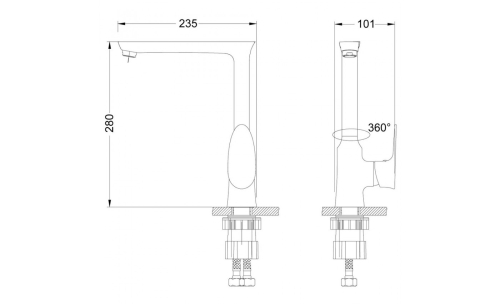 Смеситель для кухни Lemark Nero LM0205C хром фото 3