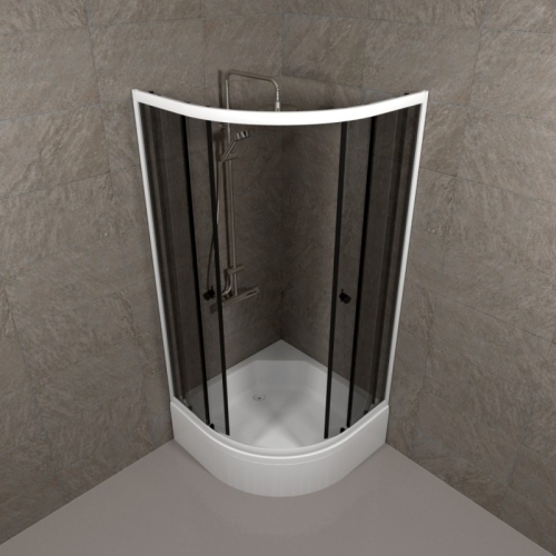 Душевое ограждение Triton Грей В 90*90 средний поддон фото 4