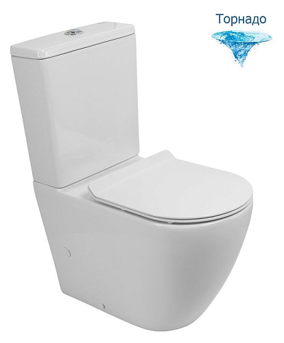 Унитаз напольный Belbagno SFERA-TOR, слив торнадо сиденье микролифт