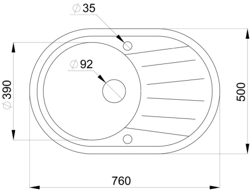 Кухонная мойка Granula ST-7601 фото 2