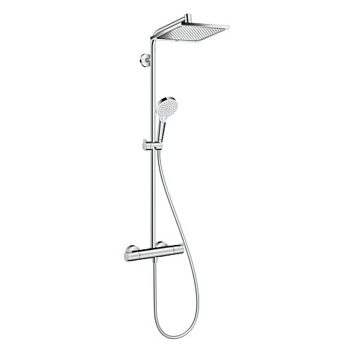 Душевая система с термостатом Hansgrohe CROMETTA E 240 1jet Showerpipe 27271000 хром
