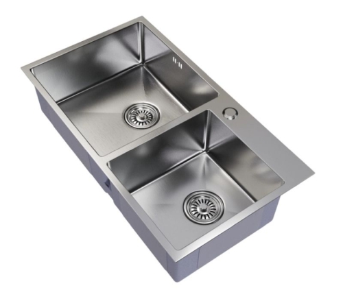 Мойка кухонная MIXLINE PRO 72*40 нерж сталь 3 мм сатин фото 2