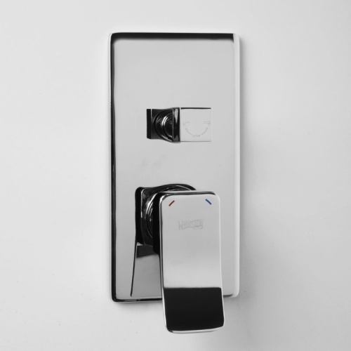 Встроенный смеситель для ванны на 2 положения Wasserkraft Aller 10641 хром фото 2