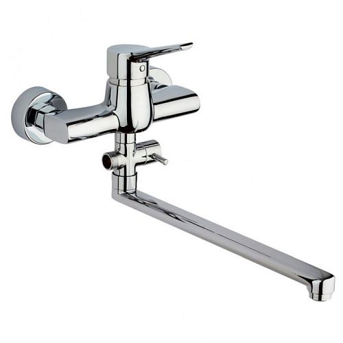 Смеситель для ванны с длинным изливом Paini Messina MECR119KM, хром, без аксессуаров