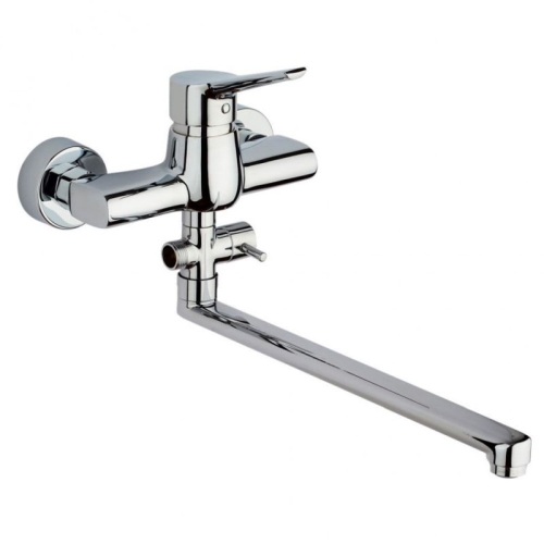 Смеситель для ванны с длинным изливом Paini Messina MECR119KM, хром, без аксессуаров