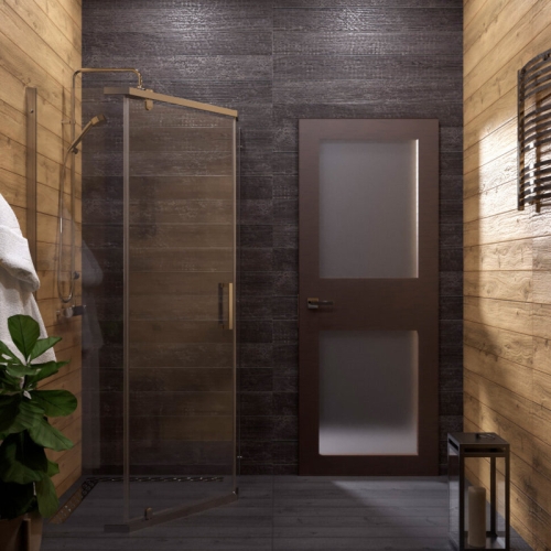 Душевое ограждение Triton Дека-Хром 90*90, 100*100 стекло прозрачное фото 6