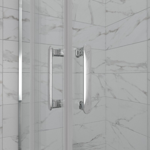 Душевое ограждение Triton Фикс-Хром 80*80, 90*90, 100*100 стекло прозрачное 6мм фото 8