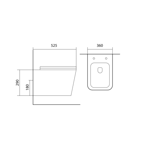 Унитаз подвесной безободковый Aquatek Либра New AQ0530N-00 с сиденьем Soft Close фото 2
