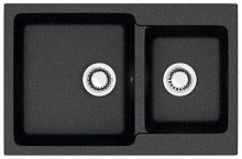 Мойка кухонная Azario Grand 76.5*50 светло-серый, хлопок, песочный, бежевый, белый лед, черный