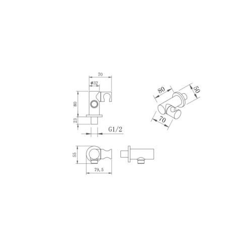 Душевой комплект Berges Nardis 2R 071003, хром фото 7